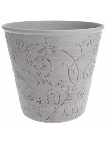 Casa de Engel Poklopac za saksiju - Eko plastika, bijeli cvjetni, 0/24