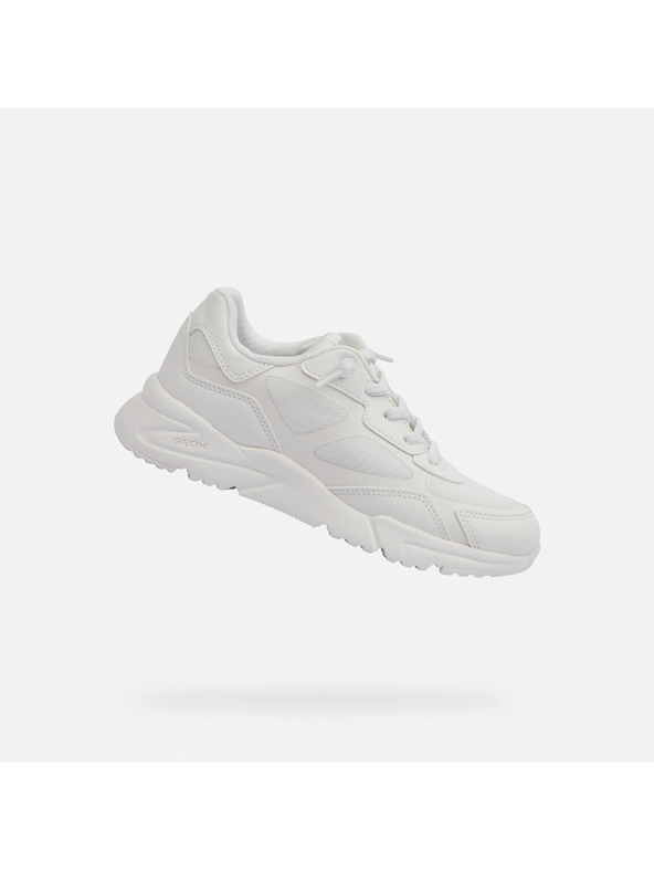 Geox Bijele djevojčinske tenisice Geox Loftus