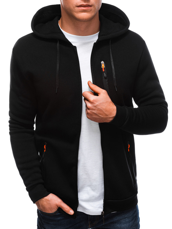 Edoti Muška dukserica s kapuljačom 1539B - crna OTHER