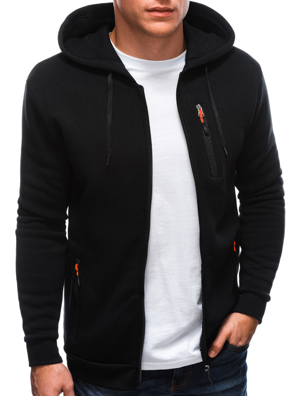 Edoti Muška dukserica s kapuljačom 1539B - crna OTHER