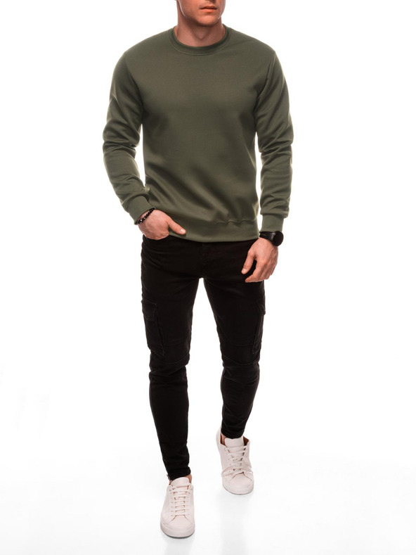 Edoti Muška dukserica s kapuljačom B1710 - maslinasta EDOTI