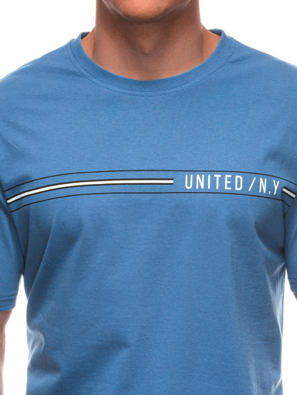 Edoti Muška majica s printom S2025 - svijetloplava OTHER