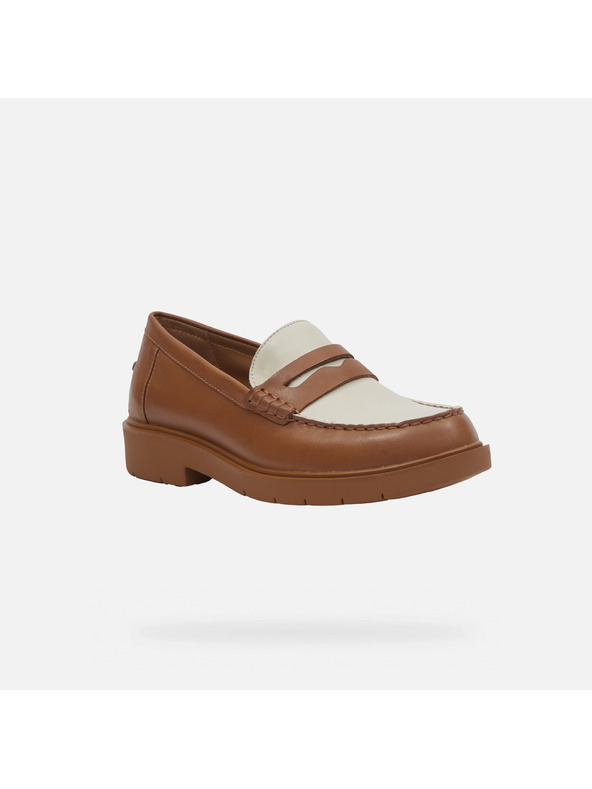 Geox Smeđe ženske mokasinke Geox Spherica EC1