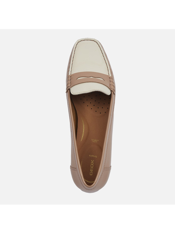Geox Svijetlo smeđe ženske mokasine Geox Annytah moc