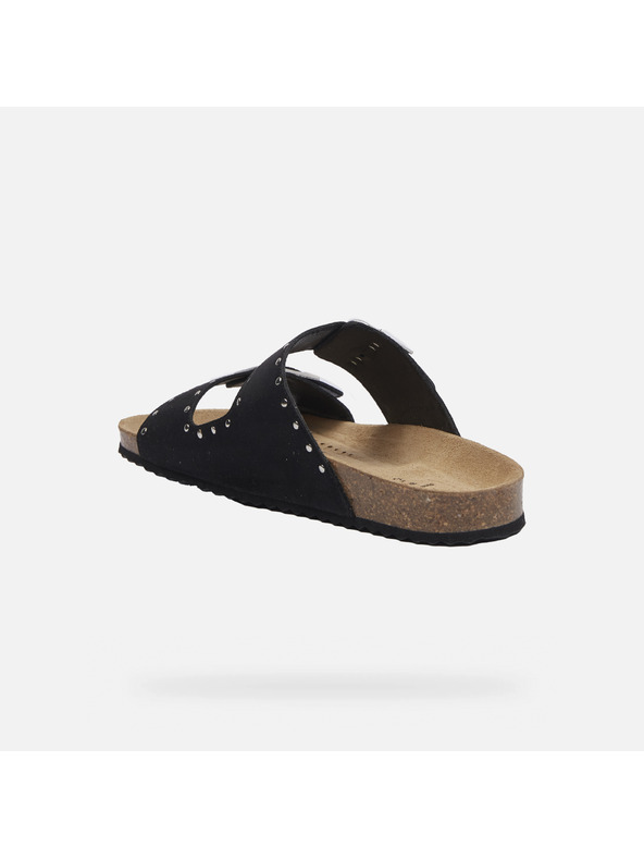 Geox Crne ženske papuče Geox Brionia R