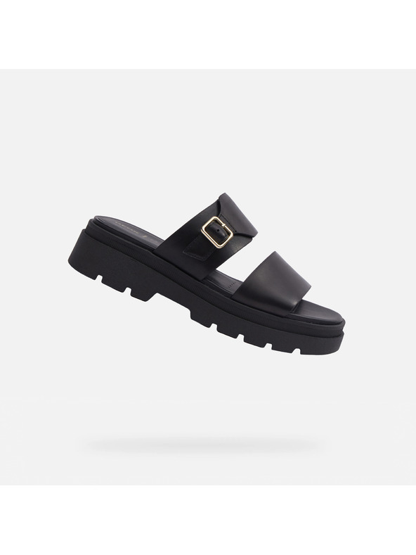 Geox Crne ženske papuče Geox Adacter S