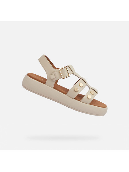 Geox Krem ženske sandale Geox Camalei