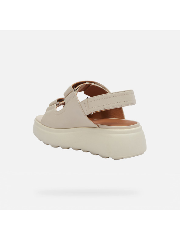 Geox Krem ženske sandale Geox Spherica EC4.1 S