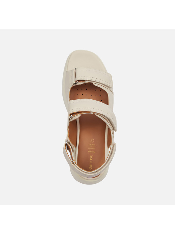 Geox Krem ženske sandale Geox Spherica EC4.1 S