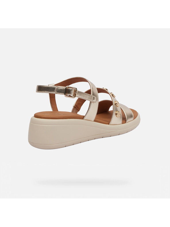 Geox Zlatne ženske sandale Geox Meliconia