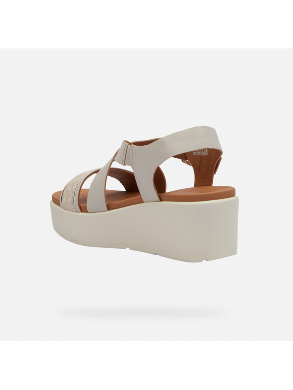 Geox Krem ženske sandale Geox Xand 2.2S