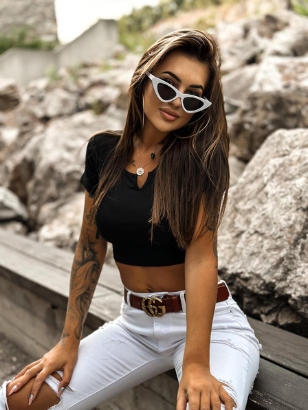 Edoti Modni ženski top LLR023 - crni OTHER