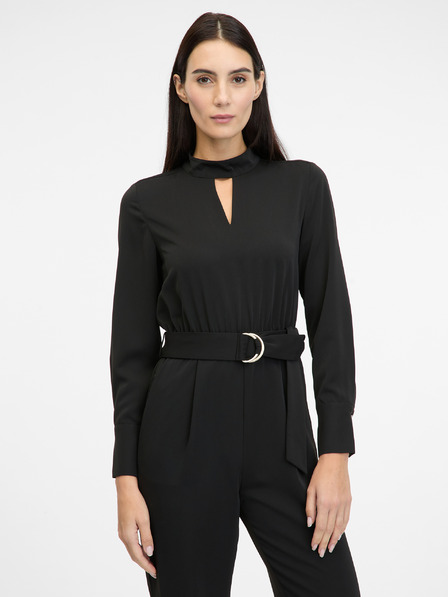 Orsay Crni ženski kombinezon s dugim rukavima ORSAY