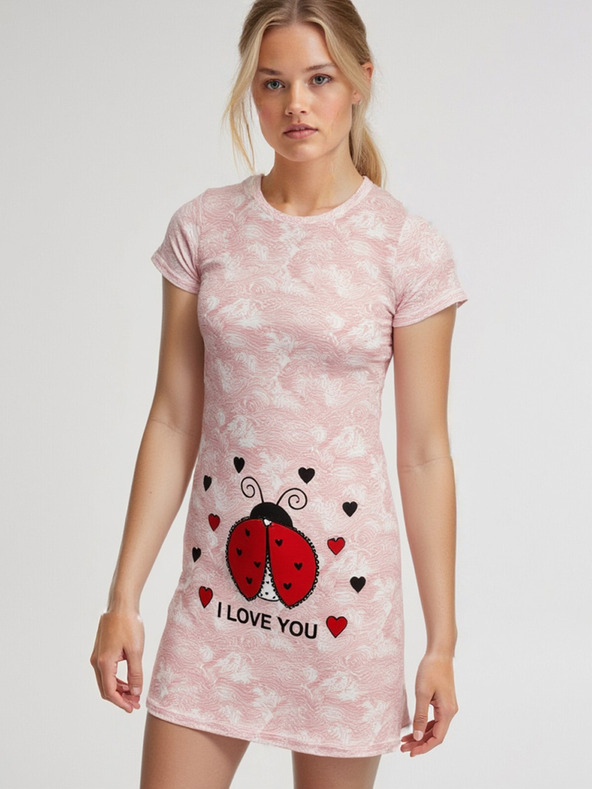 Edoti Ženska pidžama noćna košulja 258ULR - mentol OTHER