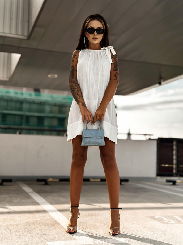 Edoti Ženske mini haljine DLR106 - ružičaste OTHER