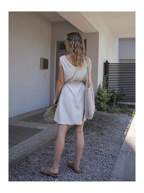 Edoti Ženske mini haljine DLR106 - ružičaste OTHER