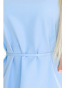 numoco 296-12 VICTORIA Trapezaste haljine bez rukava s pojasom - klasika s modernim šmekom - svijetloplava