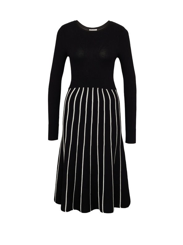 Orsay Crna ženska haljina do koljena ORSAY