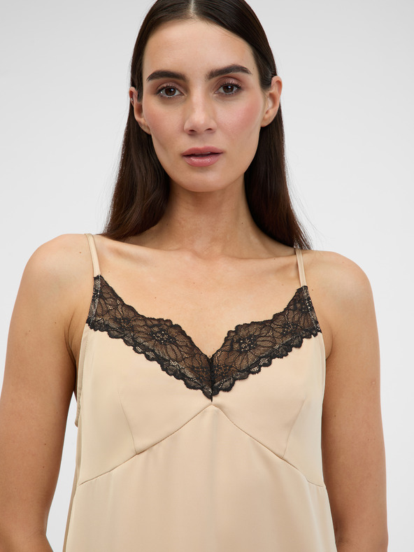 Orsay Svijetlo smeđa ženska midi haljina ORSAY