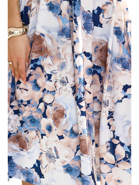 numoco Ženske haljine s izrezom i kratkim rukavima