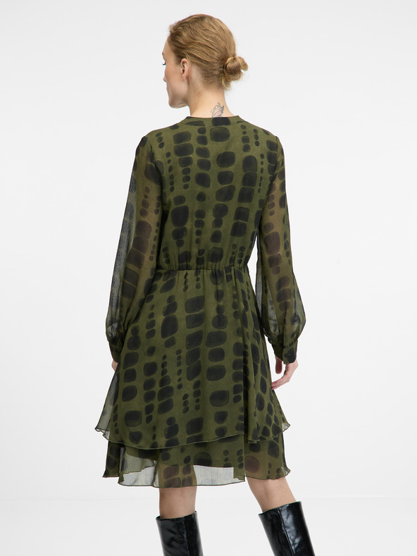 Orsay Zelena ženska haljina do koljena ORSAY