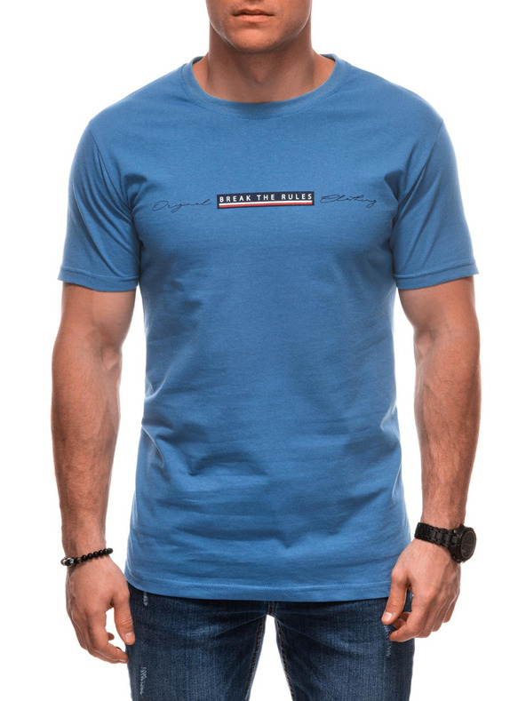 Edoti Muška majica s printom S2033 - bijela OTHER