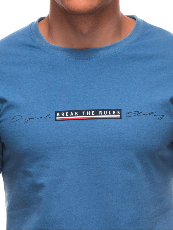 Edoti Muška majica s printom S2033 - bijela OTHER