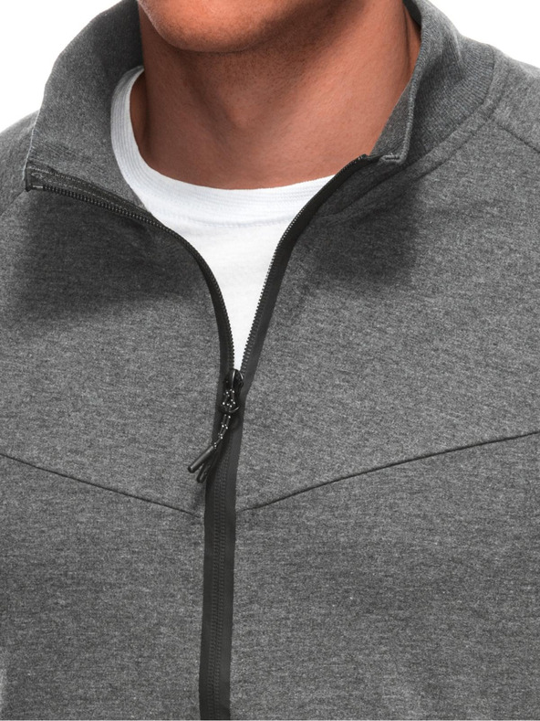 Edoti Muška zip majica B1709 - grafitna OTHER
