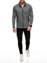 Edoti Muška zip majica B1709 - grafitna OTHER