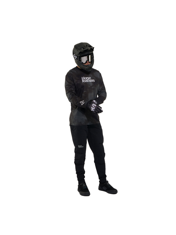 Horsefeathers Biciklističke hlače Stoker - crne HORSEFEATHERS