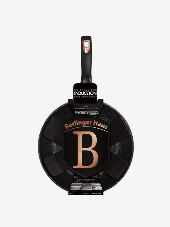 Berlingerhaus WOK tava s mramornom površinom 30 cm Black Rose Collection BERLINGERHAUS