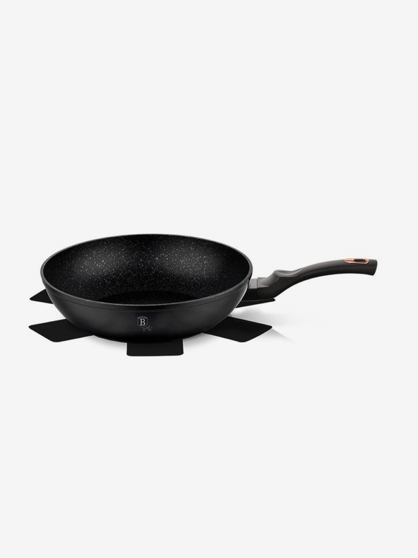 Berlingerhaus WOK tava s mramornom površinom 30 cm Black Rose Collection BERLINGERHAUS