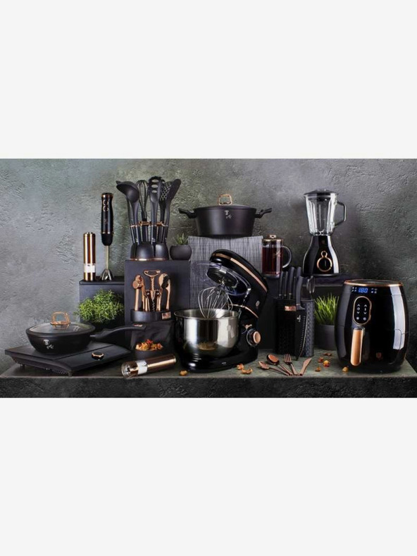 Berlingerhaus WOK tava s mramornom površinom 30 cm Black Rose Collection BERLINGERHAUS