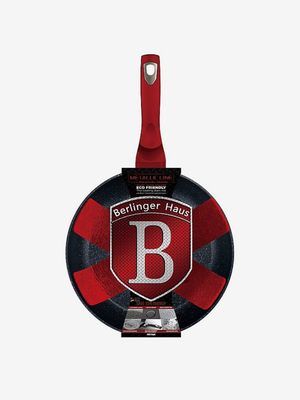 Berlingerhaus Tava s mramornom površinom 30 cm Burgundy Metallic Line BERLINGERHAUS