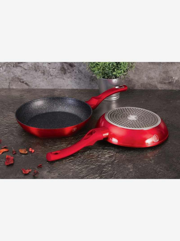 Berlingerhaus Tava s mramornom površinom 30 cm Burgundy Metallic Line BERLINGERHAUS