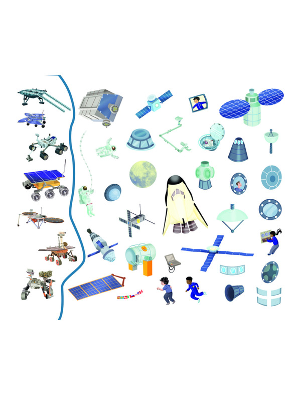 BAAGL  Čitaj i zalijepi – U SVEMIRU, knjiga sa sličicama