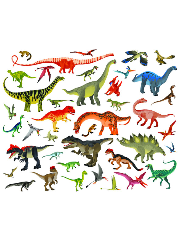 BAAGL  Čitaj i zalijepi – IZMEĐU DINOSAURA, knjiga sa sličicama