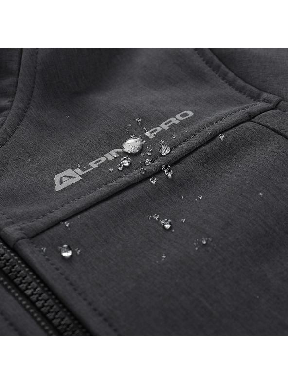 ALPINE PRO Dječja softshell jakna s membranom ALPINE PRO OMANO 2 crna