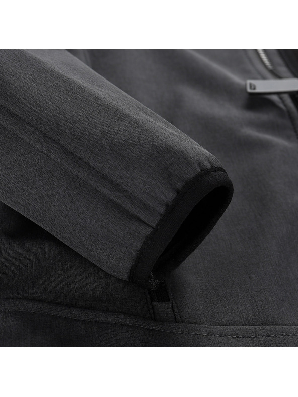 ALPINE PRO Dječja softshell jakna s membranom ALPINE PRO OMANO 2 crna