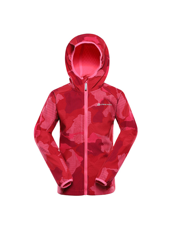 ALPINE PRO Dječja softshell jakna s membranom ALPINE PRO EZORO neon knockout pink varijanta pa