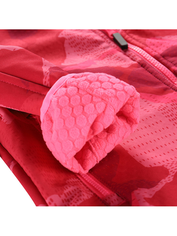 ALPINE PRO Dječja softshell jakna s membranom ALPINE PRO EZORO neon knockout pink varijanta pa