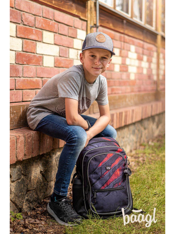 BAAGL  BAAGL Školski ruksak Core Lava