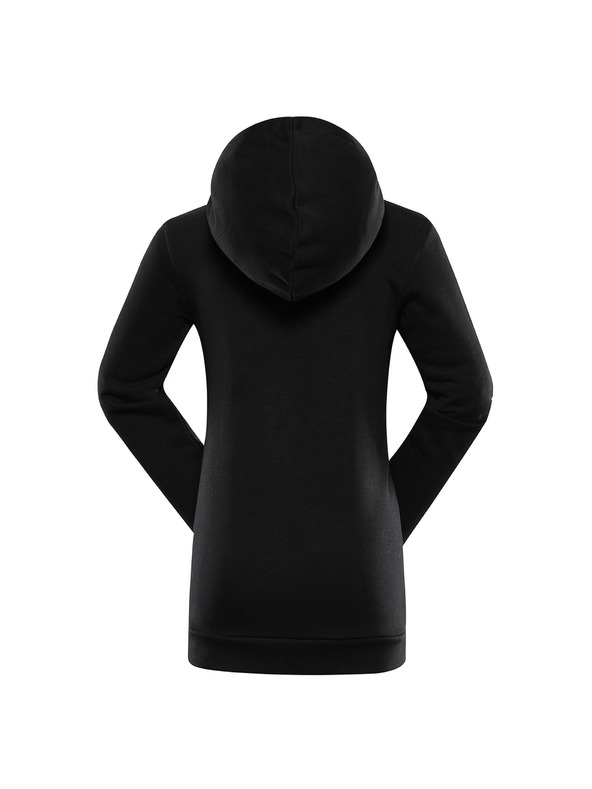 ALPINE PRO Dječja pamučna majica s kapuljačom ALPINE PRO LOKKO black