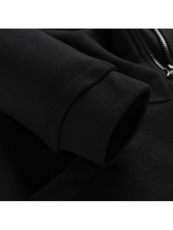 ALPINE PRO Dječja pamučna majica s kapuljačom ALPINE PRO LOKKO black