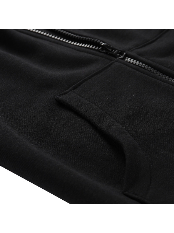 ALPINE PRO Dječja pamučna majica s kapuljačom ALPINE PRO LOKKO black