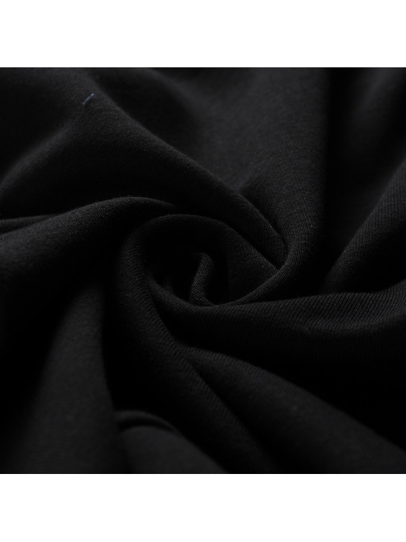 ALPINE PRO Dječja pamučna majica s kapuljačom ALPINE PRO LOKKO black