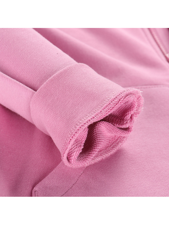 ALPINE PRO Dječja pamučna majica s kapuljačom ALPINE PRO LOKKO cyclamen