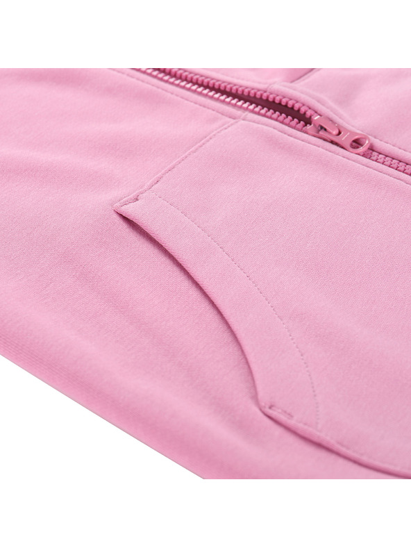 ALPINE PRO Dječja pamučna majica s kapuljačom ALPINE PRO LOKKO cyclamen