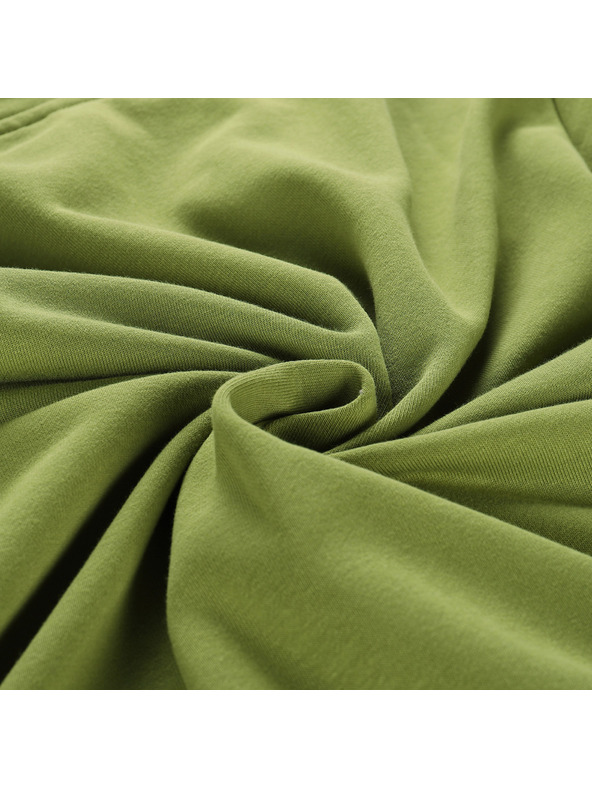 ALPINE PRO Muška pamučna dukserica s kapuljačom ALPINE PRO LOKK turtle green