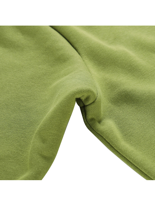 ALPINE PRO Muška pamučna dukserica s kapuljačom ALPINE PRO LOKK turtle green